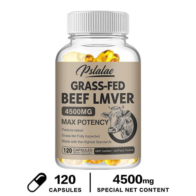 Manike Grass Fed Dried Beef Liver Capsules Natural Iron, Vitamin A, B12 - New Zealand Grown Resistant, No Hormones Or Chemicals 120 Capsules on Productcaster.