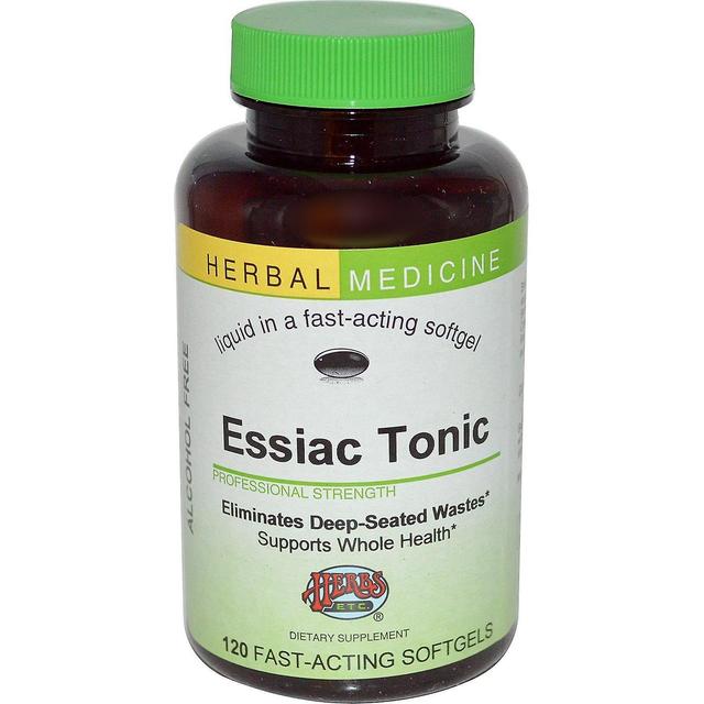 Herbs Etc. Urter m.m., Essiac Tonic, Alkoholfri, 120 hurtigtvirkende Softgels on Productcaster.