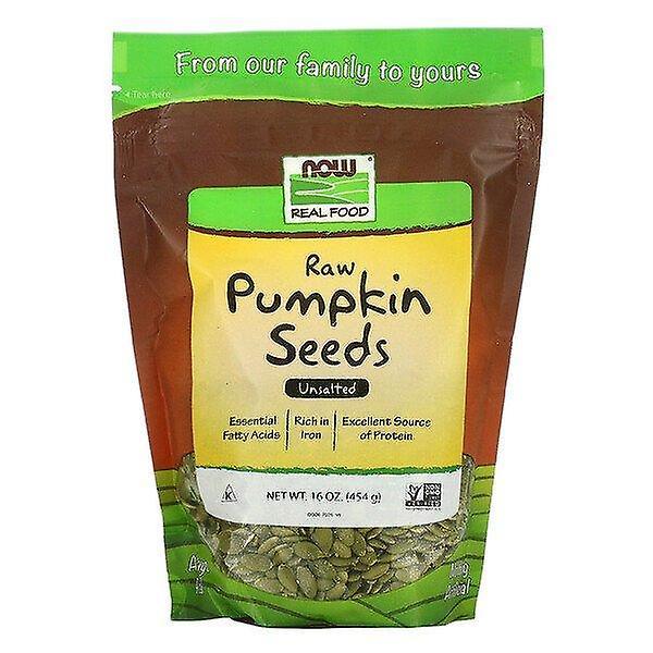 Now Foods, Real Food, Raw Pumpkin Seeds, Unsalted, 16 oz (454 g) on Productcaster.