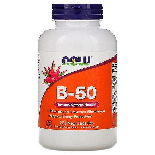 Now Foods, B-50, 250 Veg Capsules on Productcaster.