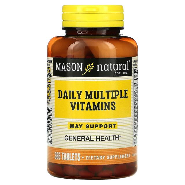 Mason Natural, Dagliga flera vitaminer, 365 tabletter on Productcaster.