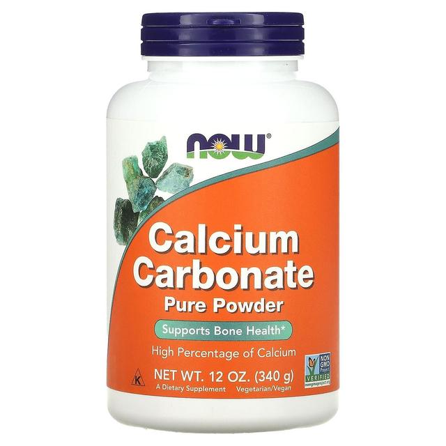 NOW Foods NU Fødevarer, Calciumcarbonat Rent pulver, 12 oz (340 g) on Productcaster.