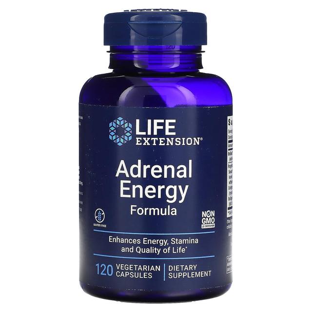 Life Extension Extensão de Vida, Fórmula de Energia Adrenal, 120 Cápsulas Vegetarianas on Productcaster.