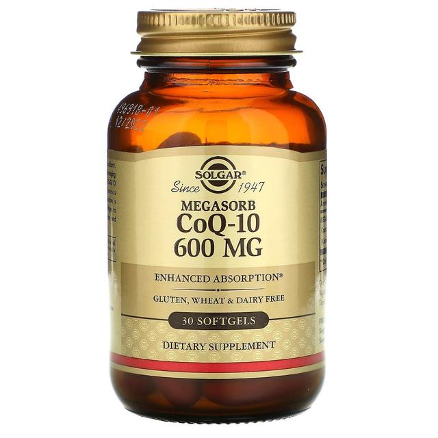 Solgar, Megasorb CoQ-10, 600 mg, 30 Softgels on Productcaster.