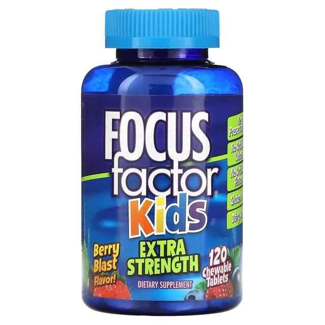 Focus Factor Fator de foco, Crianças, Força extra, Berry Blast, 120 comprimidos mastigáveis on Productcaster.