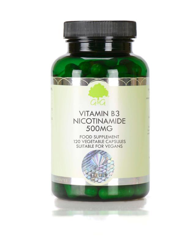 G&g vitamins vitamin b3 nicotinamide 500mg 120's on Productcaster.