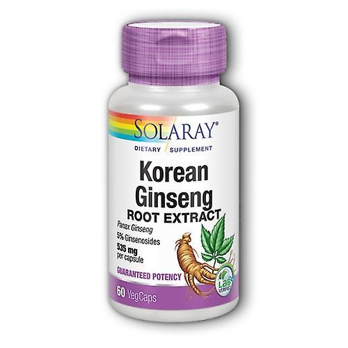 Solaray Koreaanse Ginseng Root Extract, 535 mg, 60 Caps (Pack van 6) on Productcaster.