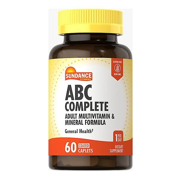 Sundance Vitamíny Abc Kompletný dospelý multivitamín & minerálny vzorec potiahnuté kaplety, 60 kariet (balenie po 1) on Productcaster.