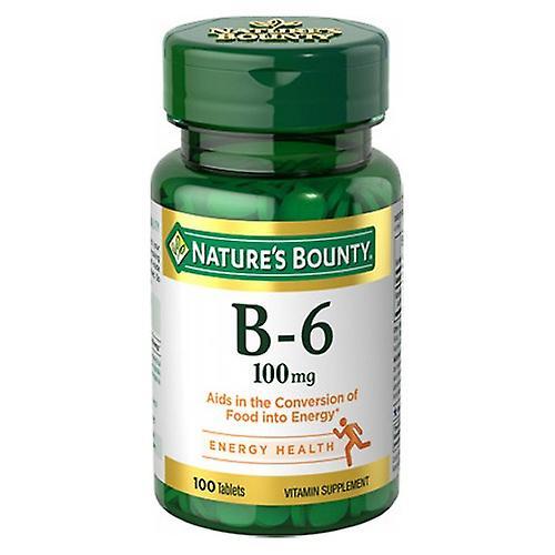 Natures Bounty Nature's Bounty Vitamin B-6, 100 mg, 100 tabs (Pack of 3) on Productcaster.