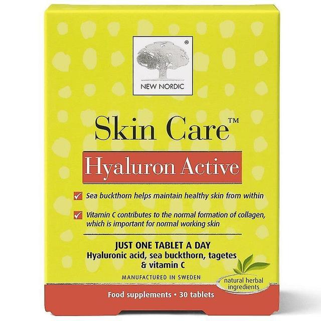 New Nordic Skin Care Hyaluron Active Tablets 30 (NLF165) on Productcaster.