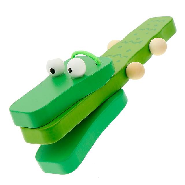 Cartoon Wooden Castanet Clapper Musical Instrument Child Preschool Toy for Boys and Girls on Productcaster.