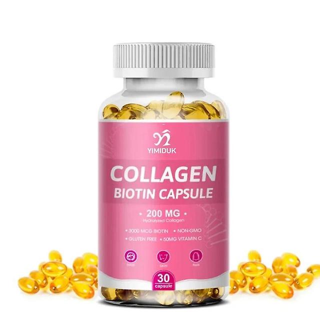 Visgaler Enzym-Kollagen-Kapseln Dünner Bauch Abnehmen Aufhellen Hautpflege Anti-Aging-Nahrungsergänzungsmittel für Frauen 30Pcs on Productcaster.