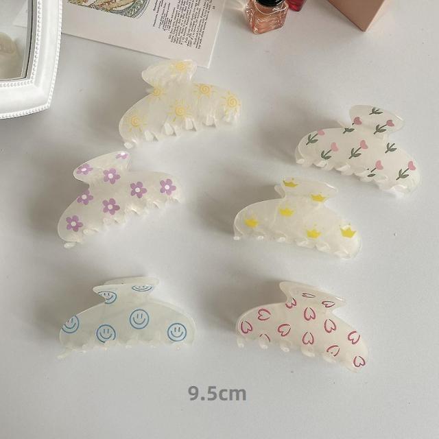 2 Pcs Hair Clips For Women Thin Hair Strong Fixation Claw Fashion Hairclips Cute Styling Shark Cli on Productcaster.