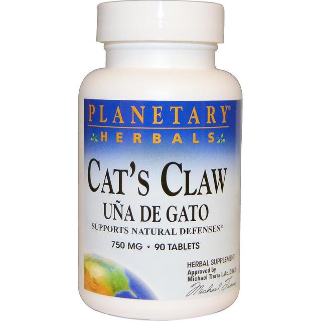 Planetary Herbals, Cat's Claw, Una de Gato, 750 mg, 90 Tablets on Productcaster.