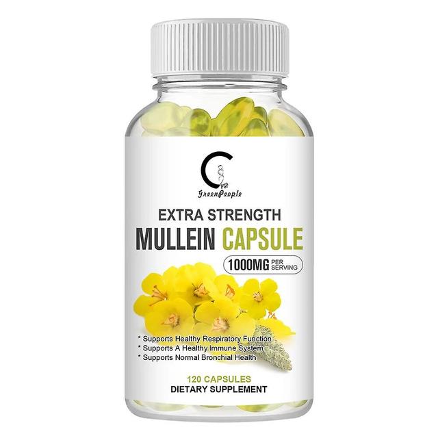 Visgaler Natural Mullein Leaf Capsule Clear Lungs Relieve Cough Digestive Health care Pain Relief Mullein extract 120pcs on Productcaster.