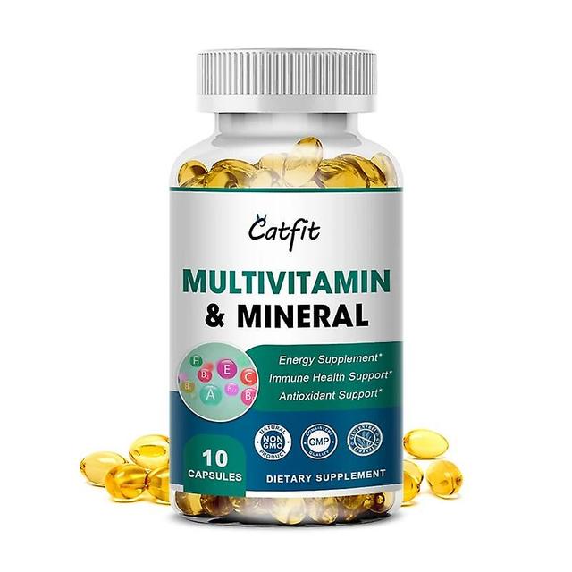 Sofirn Catfit Multivitamins and Minerals Capsules Anti-Alopecia Skin Repair Health and Energy Care Improve Anxiety Health Supplements 10pcs on Productcaster.