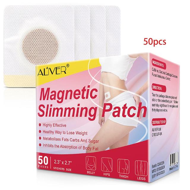 50pcs / set Patch amincissant magnétique Extrait naturel d’herbes Autocollant Navel efficace Perdre du poids Brûler les graisses Adhésif Détox Mass... on Productcaster.