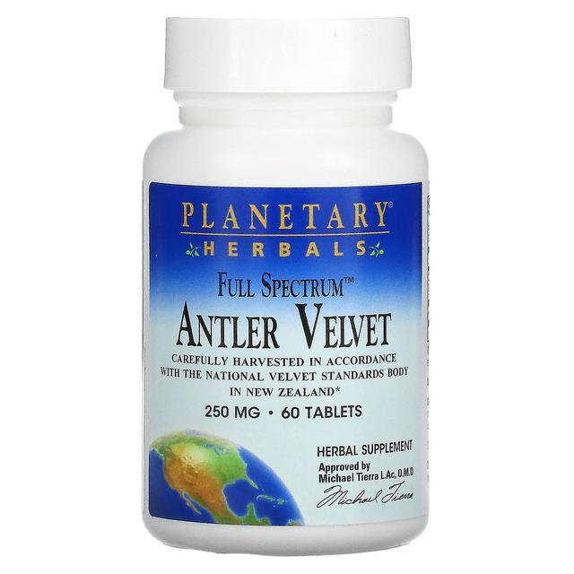 Planetary Herbals Planetaariset rohdoskasvit, täyden spektrin sarvisametti, 250 mg, 60 tablettia on Productcaster.