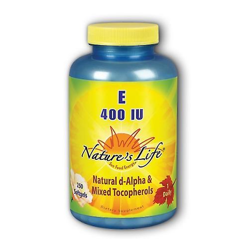 Nature's Life Vitamin E d-Alpha & Mixed Tocopherols, 400 UI, 250 cápsulas blandas (Paquete de 2) on Productcaster.