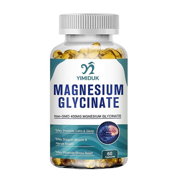 Eccpp Magnesium Glycinate Capsules Stress Relief, Anxiety, Bone, Muscle & Heart Health Sleep Support 1 Bottles 120 pcs on Productcaster.