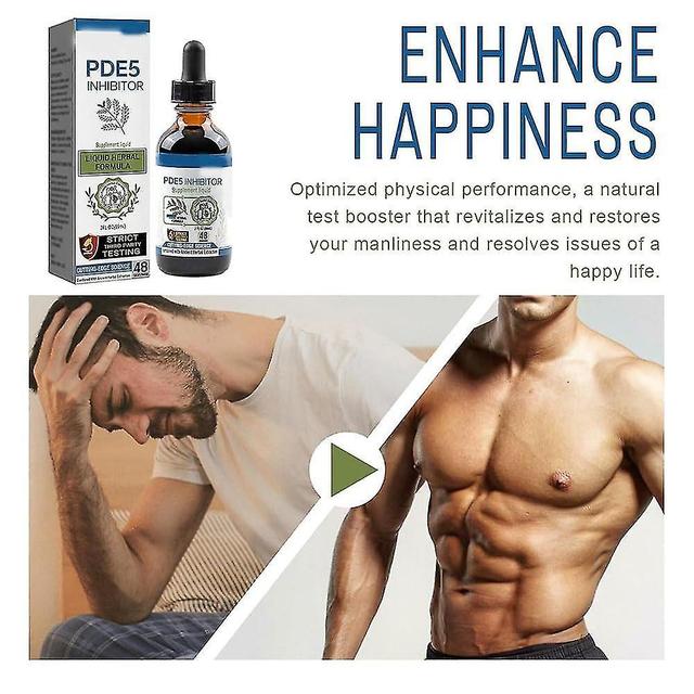 Pde5 Drops, Men's Drops, Pde5 Inhibitor Supplement Drops, Secret Drops For Strong Men, Migliorare la durezza Resistenza Secret Happy Drops 1pcs on Productcaster.