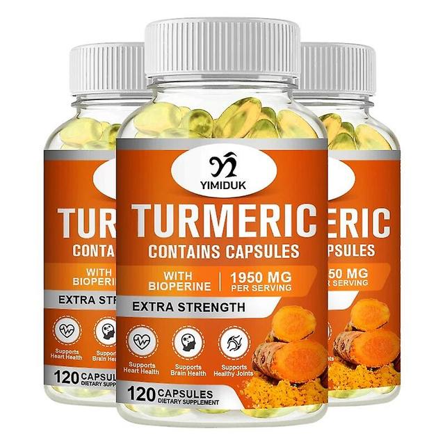 Venalisa Turmeric Curcumin Capsule Natural Joint Support Heart Health Powerful Antioxidant Skin Whitening Tumeric Supplement 3 Bottles 60 PCS on Productcaster.