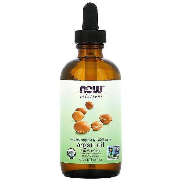 NOW Foods Ora alimenti, soluzioni, olio di argan biologico certificato e puro al 100%, 4 fl oz (118 ml) on Productcaster.