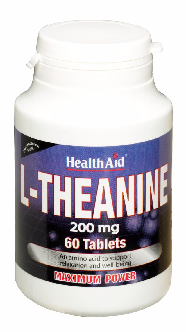 Health Aid L-Theanine 200mg 60's Tablets on Productcaster.