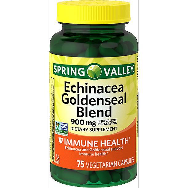 Spring valley echinacea goldenseal blend vegetarian capsules, 900 mg, 75 count on Productcaster.