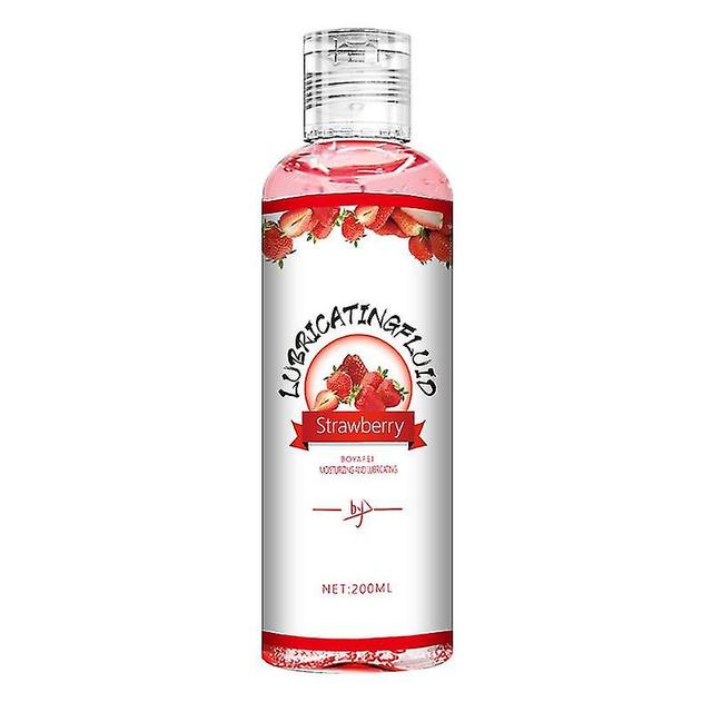 200ml Fruit Flavored Human Lubricant Portable Water-soluble Lubricating Oil Moisturizing Vaginal Strawberry Flavor on Productcaster.