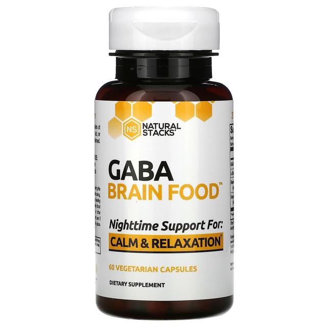 Natural Stacks Pile naturali, Gaba Brain Food, 60 capsule vegetariane on Productcaster.