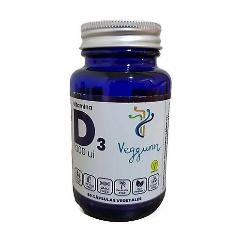 Veggunn Vitamin D3 1000ui 60 vegetable capsules on Productcaster.