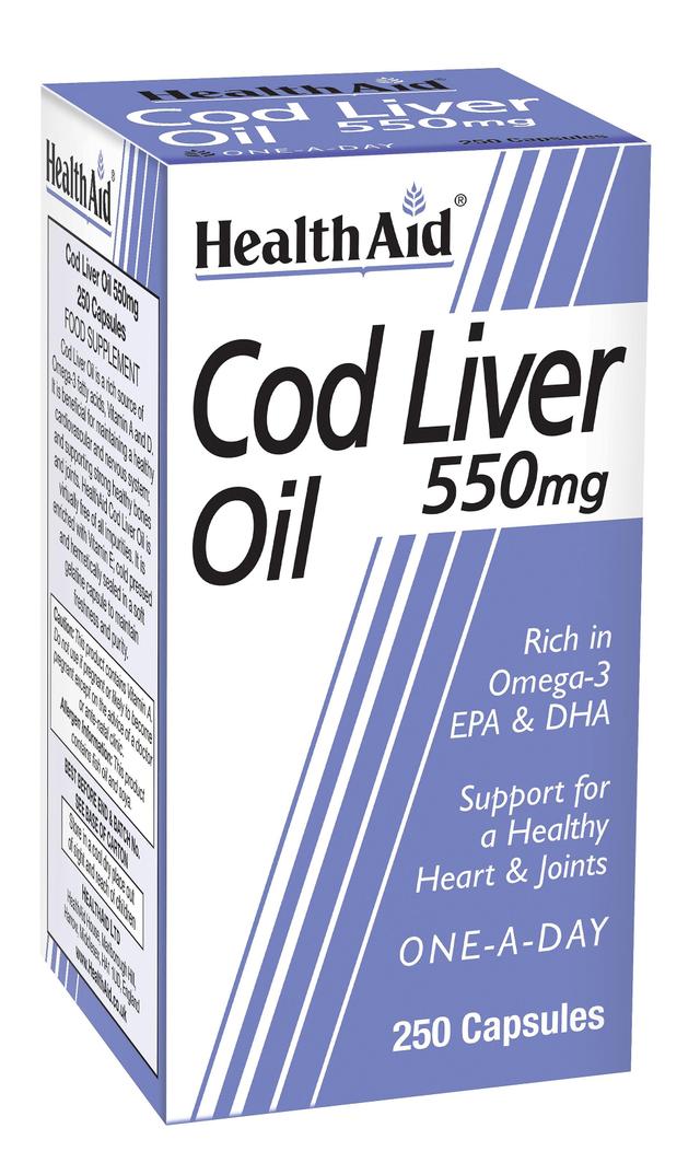 Health aid cod liver oil 550mg 250's on Productcaster.