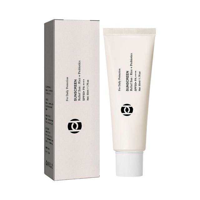 50ml Face Sunscreen Moisturizing Sunblocking Correcting Cream Waterproof Sweatproof Sun Block Cream 1pc on Productcaster.