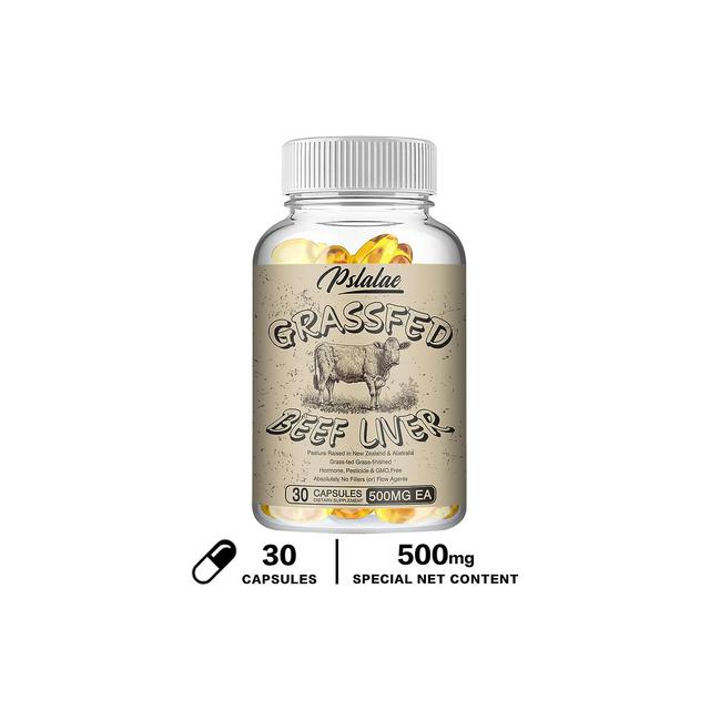 Visgaler Grass Fed Beef Liver Capsules To Support Energy Production, Digestion, Immunity And General Health Health Supplement 30 Capsules on Productcaster.