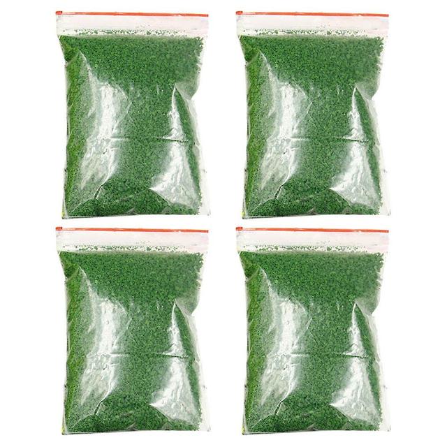 4 Bags Dress Tree Powders Flowers Grass Dressing Scatter Flock DIY Materials Green 15.00X12.00X5.00CM on Productcaster.