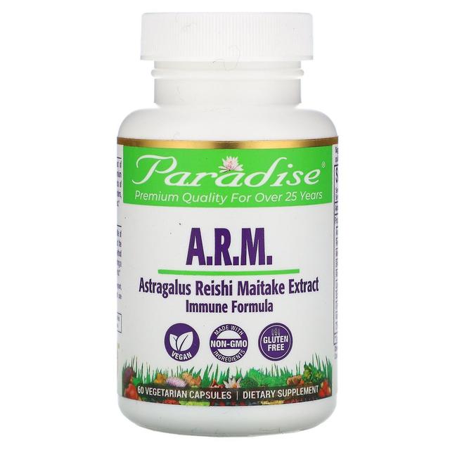 Paradise Herbs, Astragalus, Reishi Maitake, 60 Vegetarian Capsules on Productcaster.