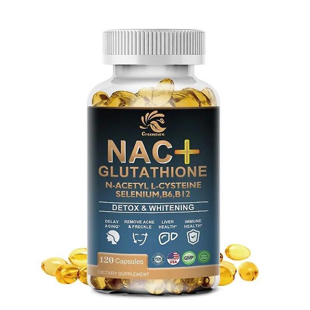 Visgaler 60/120 Kapseln NAC Supplement L-Glutathion Starke antioxidative Unterstützung, freie Radikale, leicht zu absorbieren 1 Flasche 120 pills on Productcaster.