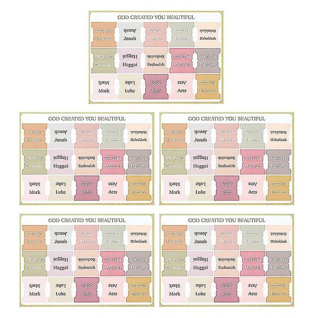 Bibel-Tabs, 75 Tabs, bunt, laminierte Bibel-Tabs für Frauen und Männer 5PCS on Productcaster.