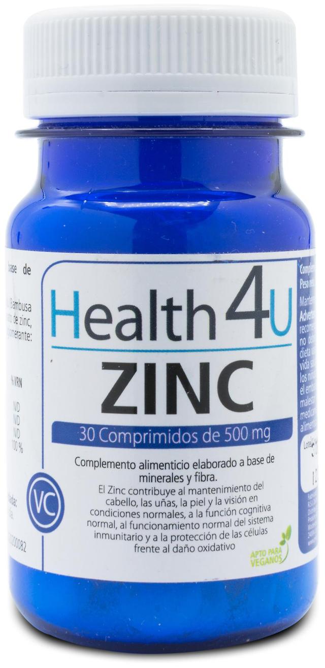 Health 4U Saúde 4U Zinco 30 Comprimidos de 500 mgs 50 gr on Productcaster.