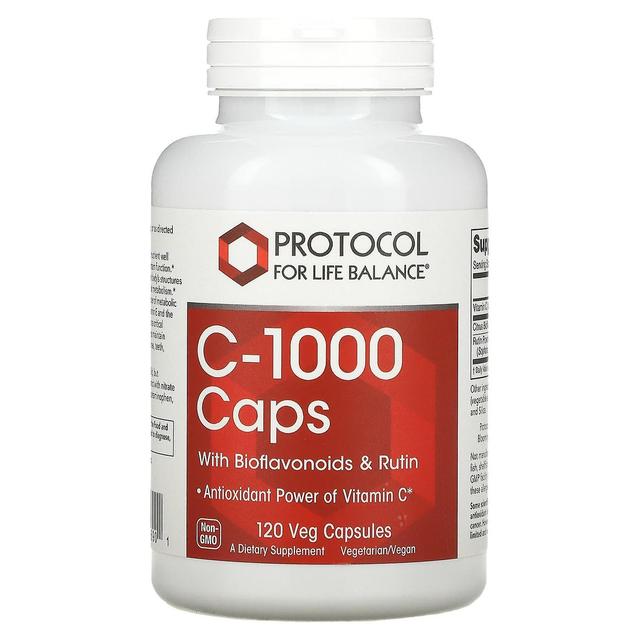 Protocol for Life Balance Protocollo per l'equilibrio della vita, C-1000 Caps con bioflavonoidi e rutina, 120 capsule Veg on Productcaster.