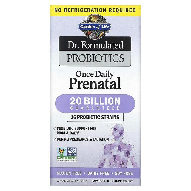 Garden of Life, Dr. Formulated Probiotics, Once Daily Prenatal, 30 Vegetarian Capsules on Productcaster.