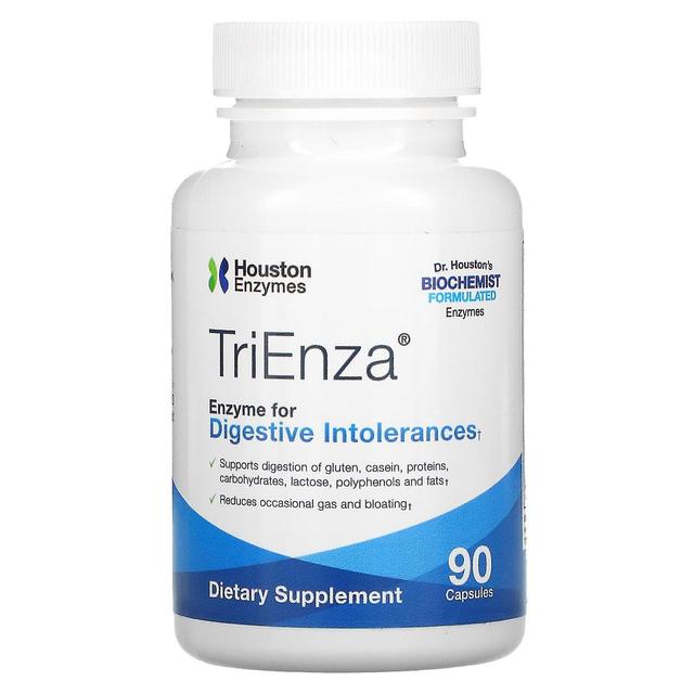 Houston Enzymes, TriEnza, Enzyme For Digestive Intolerances, 90 Capsules on Productcaster.