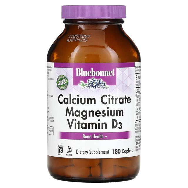 Bluebonnet Nutrition, Calcium Citrate Magnesium Vitamin D3, 180 Caplets on Productcaster.