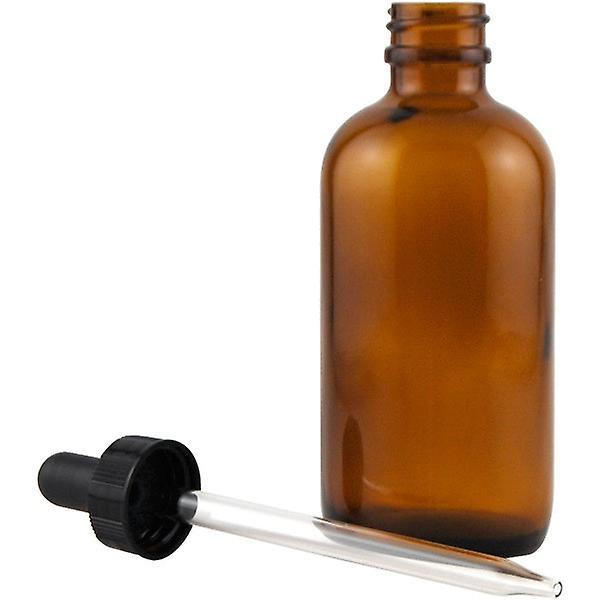 Prescribed For Life Amber Glass Dropper Bottle - Boston Round Style with Glass Dropper Top 24-400, 4 oz on Productcaster.