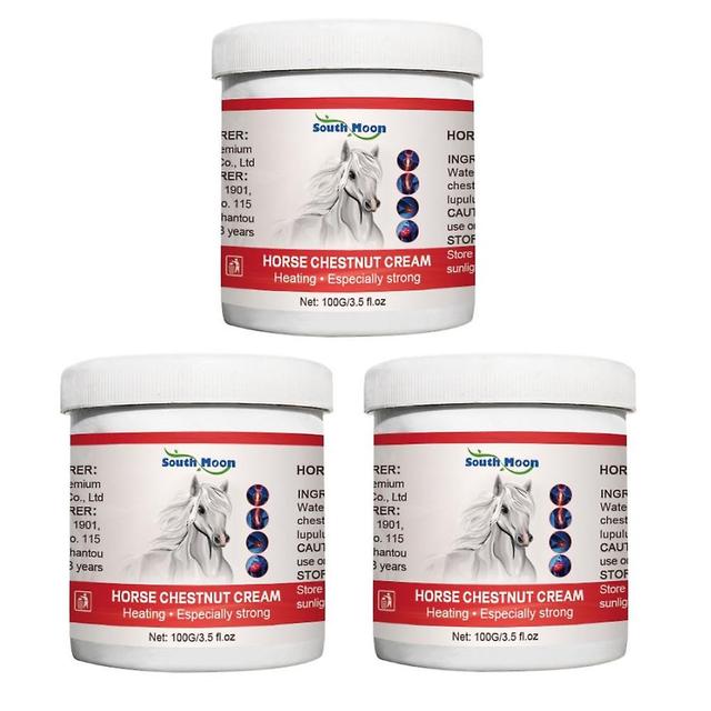 3pcs Horse Chestnut Soreness Soothing Cream Cervical Spine Pain Joint on Productcaster.