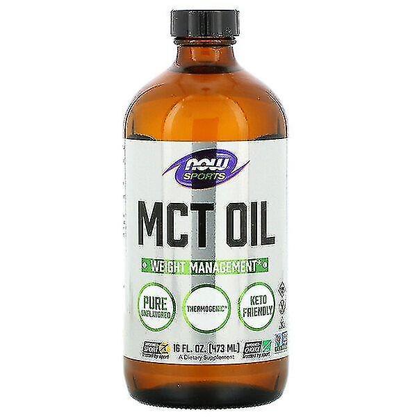 Now Foods, Sports, MCT Oil, Unflavored, 16 fl oz (473 ml) on Productcaster.