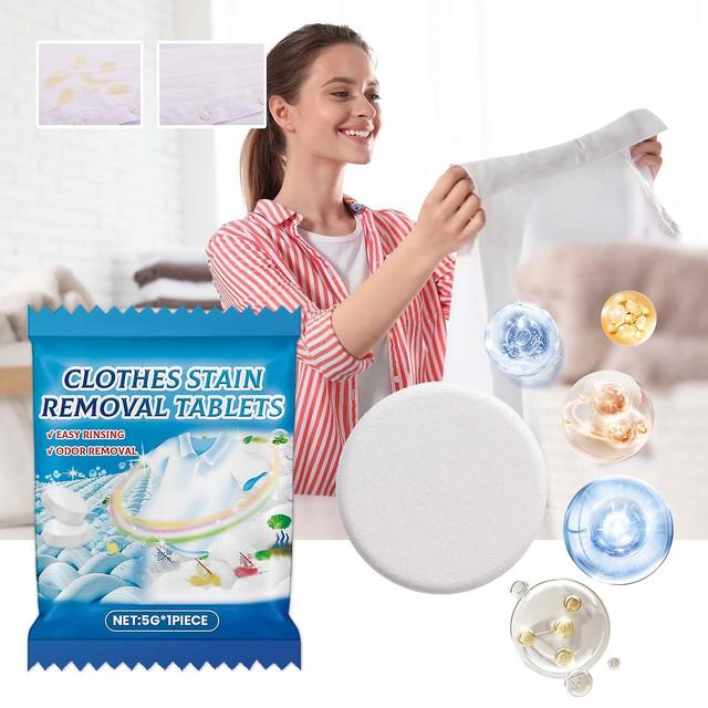 Flye Clothes Stain Removal Tablets Clothes Cleaning Tablets Tablets For Clothes FLYE3379 Blue Free Size on Productcaster.