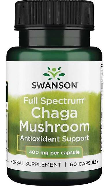 Swanson Full Spectrum Chaga Mushroom 400 mg 60 Capsules on Productcaster.