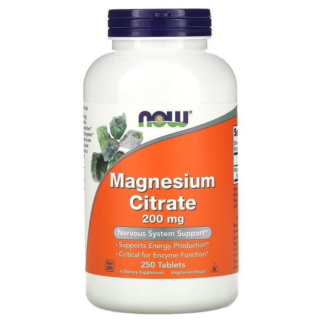 NOW Foods, Magnesium Citrate, 200 mg, 250 Tablets on Productcaster.